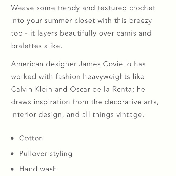 Anthropologie Janice Crocheted Top - Picture 3 of 6